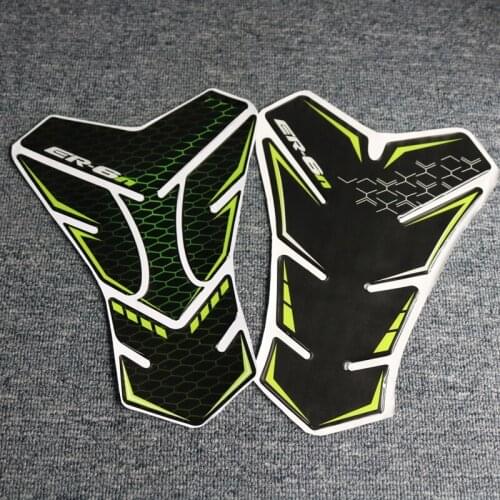 For Kawasaki ER6N ER-6N Logo Motorcycle 3D Reflective Fuel Tank Sticker Cover Pad Motorcycle Decorative Decal