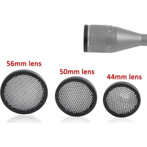 Tactical Anti-Reflection Sunshade Scope Protective Cover Mesh 44MM/50MM/56MM Cover for Optic Scope