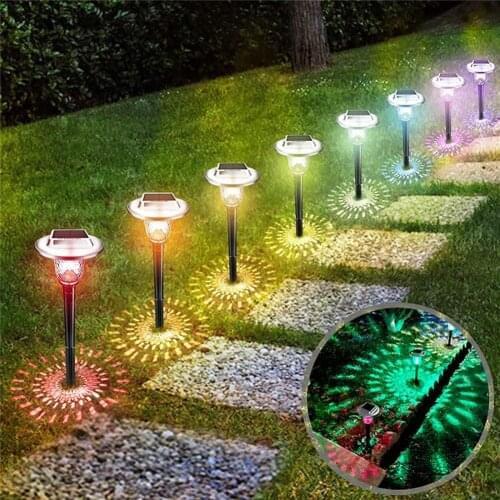 Outdoor Solar LED Lawn Light Landscape Solar Lights for Pathway Patio Yard Waterproof Garden Decoration Ground Lamp