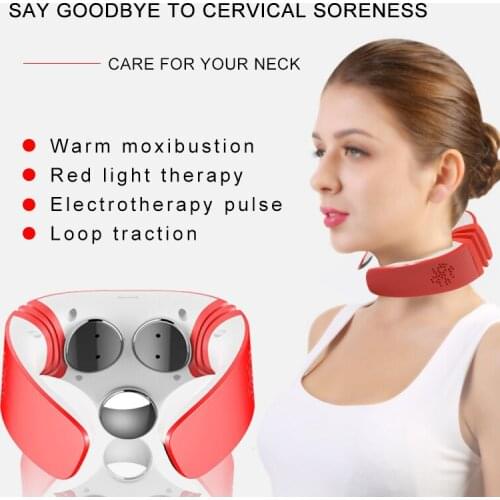Smart Electric Neck Shoulder Massager Low Frequency Magnetic Therapy Pulse Pain Relief Tool Health Care Relaxation Massageador