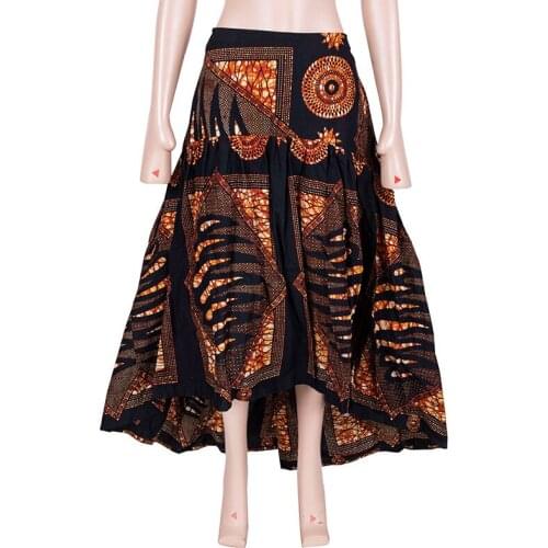 In Stock African Print Skirts for Women Summer Women Long Skirts Plus Size Traditional African Clothing XH154