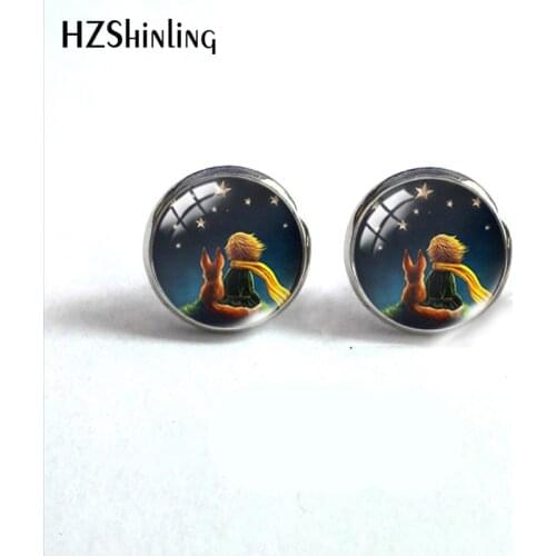 2019 New Arrival Le Petit Prince Round Stud Earring The Little Prince Jewelry Fairy Tale Stainless Steel Womens Earrings