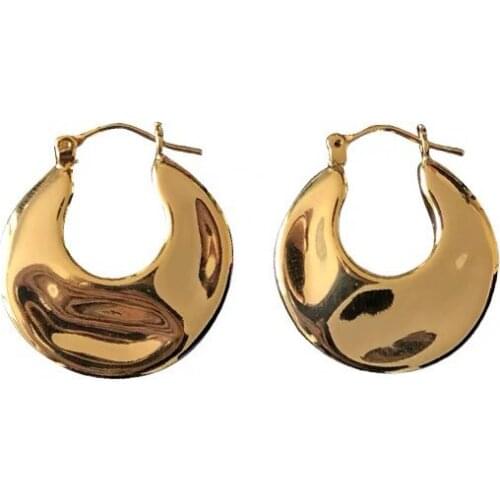 Gothic Earrings Vintage Metal Hoop Earrings for Women Irregular Geometric Circle Earring Gold Femme Brincos Punk Jewelry 2020