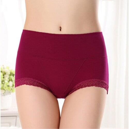 HW025 Women Cotton Underwear Panty High Waist Breathable Abdomen Lingeries Knickers Female Sexy Panties Body Shaping Briefs