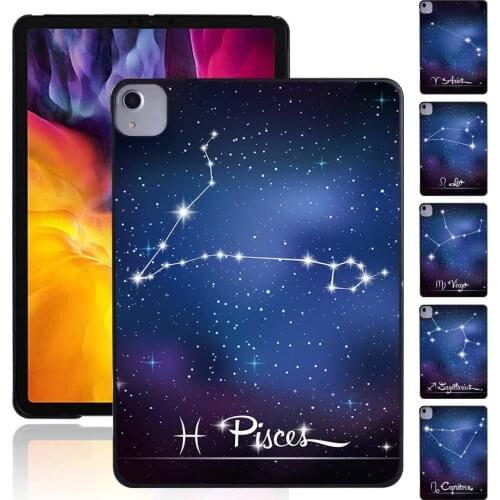 Hard Shell Case for Apple IPad Air 4 2020 10.9 Inch Constellation Series Tablet Durable Protective Shell Case + Free Stylus