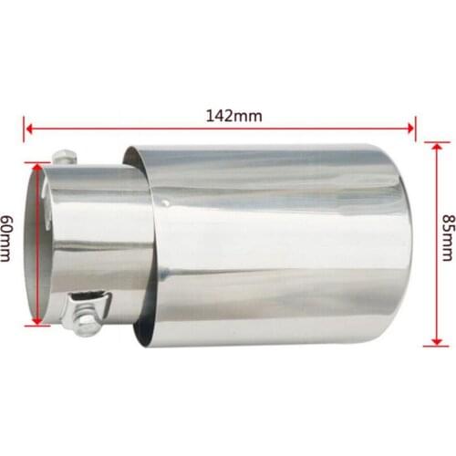 1pc silver stainless steel exhaust tail rear muffler tip pipe Tailpipe for Toyota Yaris 2007 2008 2009 2010 2011