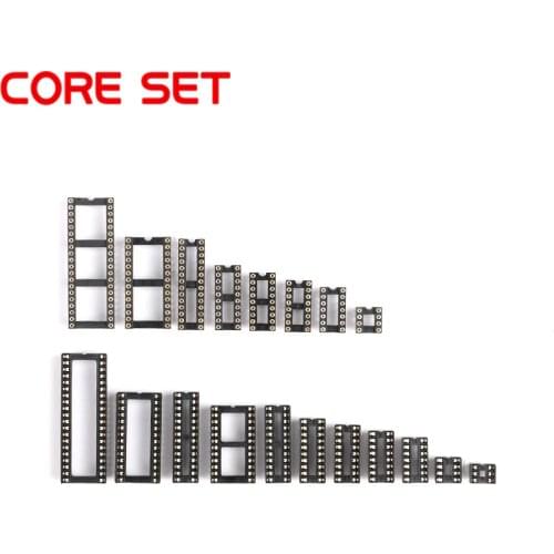 10PCS IC Sockets DIP6 DIP8 DIP14 DIP16 DIP18 DIP20 DIP28 DIP40 pins Connector DIP Socket 6 8 14 16 18 20 24 28 40 pin