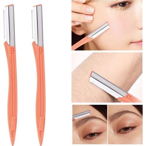 3/10Pcs/set Portable Eyebrow Trimmer Foldable Hair Remover Set Women Face Razor Eyebrow Trimmers Blades Shaver Eyebrow tool