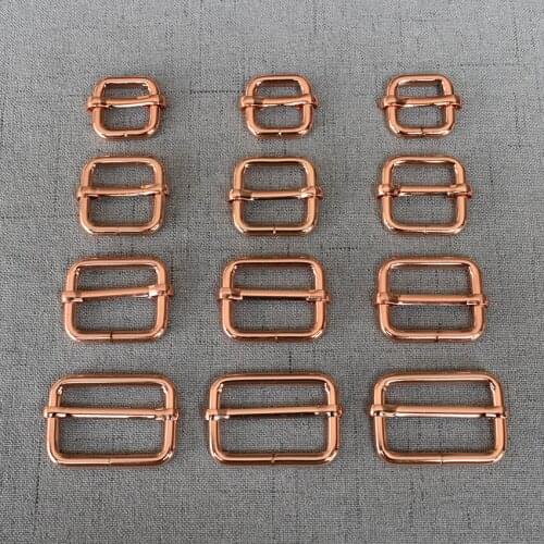 50 Pcs/Lot 15mm 20mm 25mm 32mm Adjustable Buckle For Bag Webbing Strap Handmade Dog Pet Collar DIY Parts Environmental Fastener