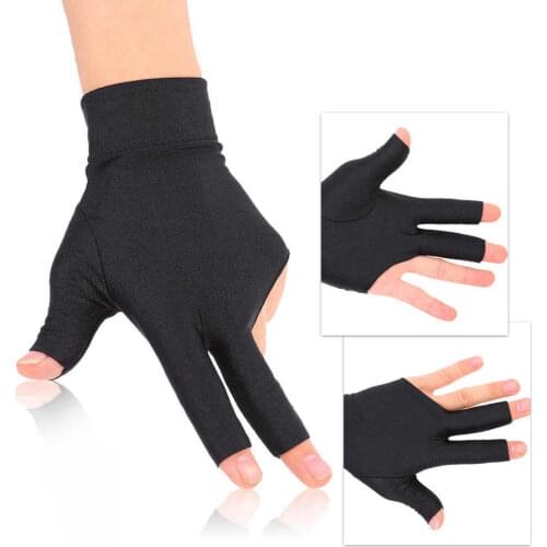 Billiards Three Finger Gloves Snooker Glove Left Hand Special High Grade Fingerless Billiard Gloves Snooker Billiard Pool Gloves