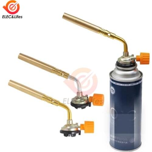 Butane Burner Welding Gas Torch Outdoor Camping Picnic BBQ Brazing Gas Torch Soldering Heat Gun for Welding Equipment