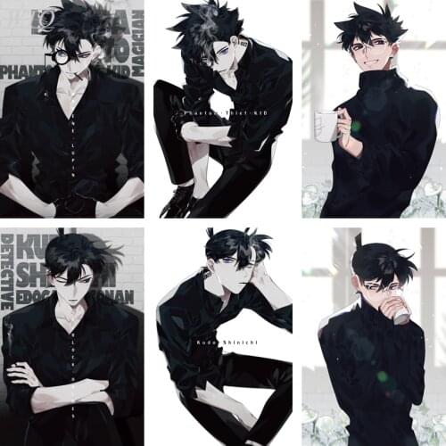 Detective Conan Anime Posters Wall Poster Anime Kudo Shinichi Canvas Painting Wall Art Photos for Childrens Room Home Decor