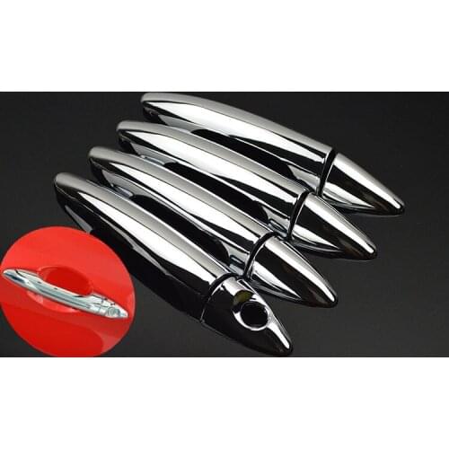 For HYUNDAI SOLARIS 2010 2011 2012 New Chrome Car Door Handle Cover Trim Free Shipping