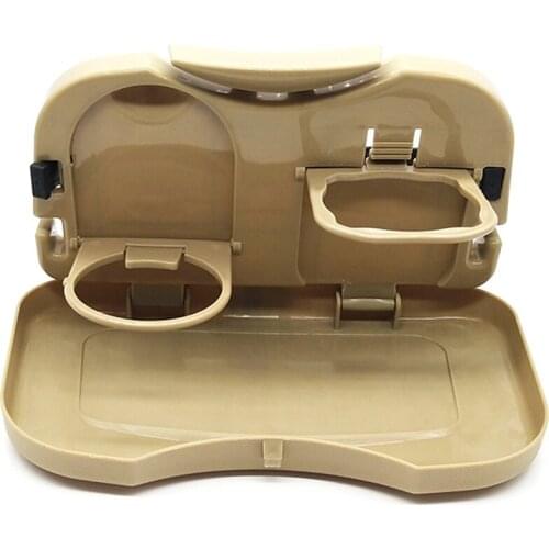 Multifunctional Car Foldable Table Drink Food Dining Tray Cup Holder Back Seat Table Beverage Holder Stand Desk Inner