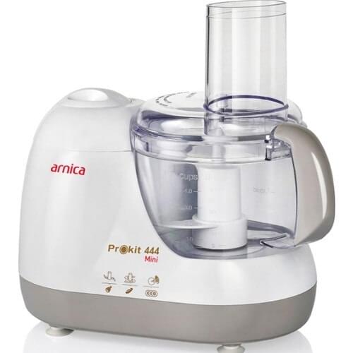 Arnica 444 Prokit Mini 600 W Multi-Function Kitchen Robot, slicer, grating, shredding, mixing, 600 Watt 2 different speed