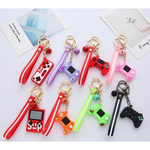 Simulation Joystick Model Key Chain Ring Creative Video Game Handle Keychain Pendant Men Women Couple Key Holder Trinket Gift