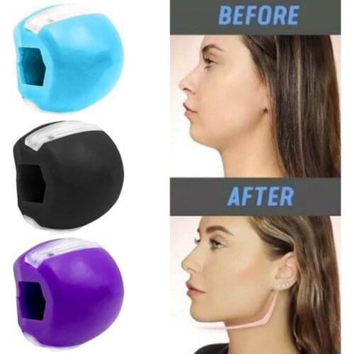 Fitness Ball Face Masseter Men Facial Pop N Go Mouth Jawline Jaw Muscle Exerciser Chew Ball Chew Bite Breaker Training Face Lift