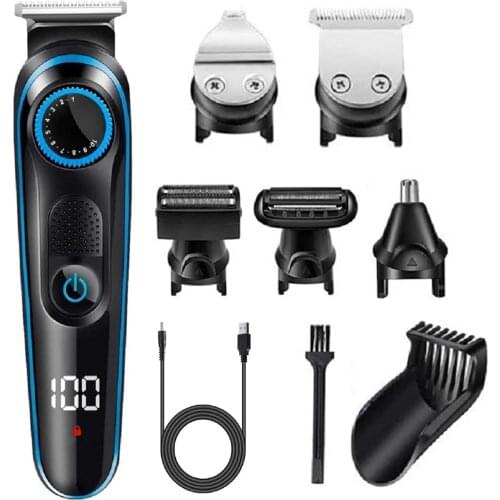 Turbo grooming set hair trimmer electric shaver hair clipper for men eyebrow nose ear trimer beard stubble trimmer body groomer