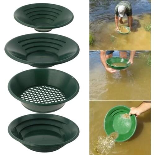 4 pcs Plastic Gold Pan Pot-pan Set Used for Mining and Sieving Pan Kit Suitable for Filtering in Rivers and Waters Retailsale