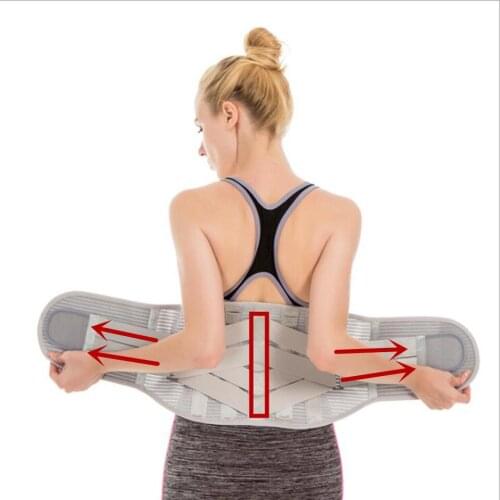 Newest Design Medical Support Bar Belt Orthopedic Posture Corrector Brace Waist Trimmer Trainer Belt Lower Back Lumbar Belt