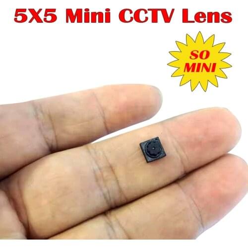 New so mini HD 1/9 5X5 Lens 50Degrees Viewing Built-in 650nm IR Filter Mini CCTV Lens for All HD Mini CCTV Cameras