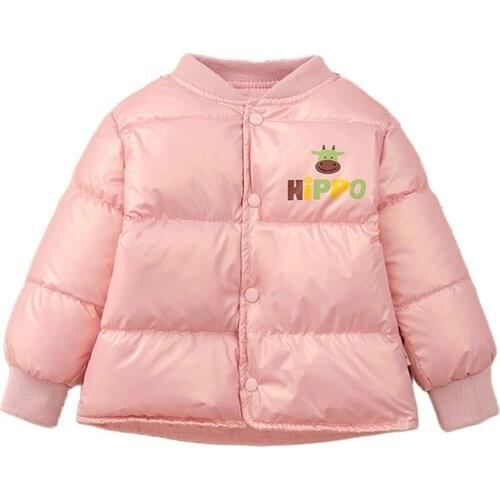 Baby Boys Girls Clothes Winter Coat 2021 New Autumn Fashion Cute Baby Cartoon Warm Outerwear Children Down Cotton Jacket 2-6y