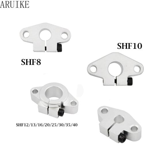 1pcs 8mm/10mm to 30mm SHF8 ellipse support Ball Bearing Thrust Bearing For rod bearing Linear Rail Shaft Support Xyz Table Cnc