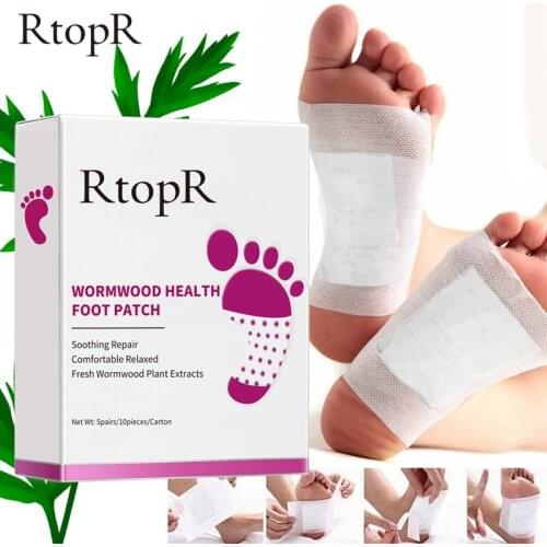 1 Box Wormwood Health Body Detox Foot Patch Effective Improve Sleep Quality Organic Detox Beauty Slimming Feet Cleansing Patch