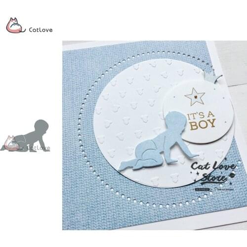 Crawling Baby Metal Cutting Dies Stencils For DIY Scrapbooking Paper Card Decorative Craft Dies Embossing Die Cuts New 2019