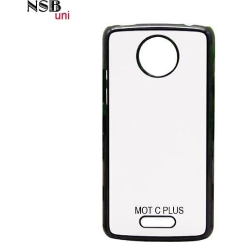 For MOTO C PLUS Empty sublimation 2D PC Mobile Phone Cases, Custom-made Blank Hard Cover with white metal plate Brand NSB uni
