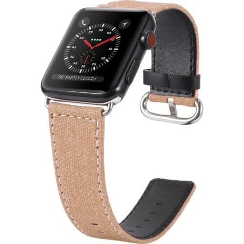 Watch Band for Apple Watch Strap Belt for iwatch Flower Cowboy Canvas Black Jean Denim for Women Men Watch Accessories