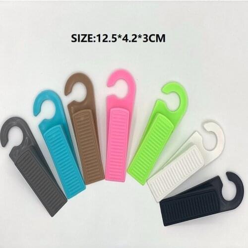 Rubber Door Stopper Wedge Holder Home Plastic Non-Slip Doorstops 7PCS/SETHome Decor Kid Baby Safe Door Protector Block