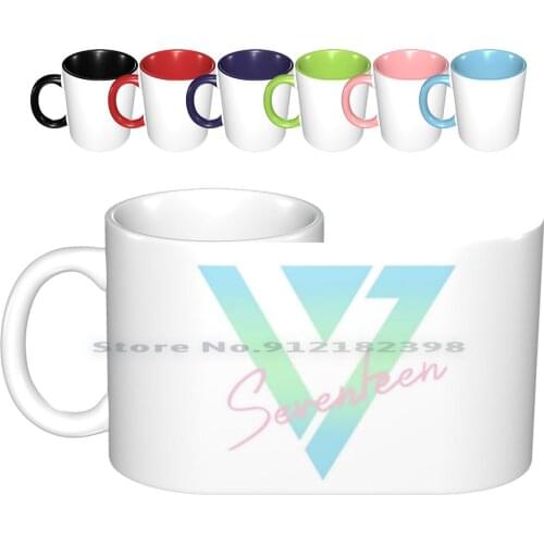 Seventeen Ceramic Mugs Coffee Cups Milk Tea Mug Seventeen Kpop Mansae Adore U 17 Jeonghan Mingyu Joshua Wonwoo Scoups Woozi