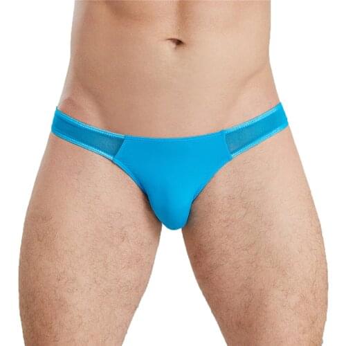 Men Briefs Ultra-thin Mesh Sheer Sexy Underwear Penis Pouch See Through Underpants Tangas Cuecas Sissy Slip Gay Panties Bikini