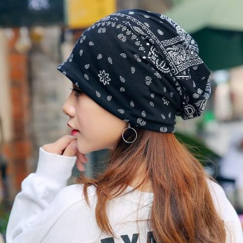 Ethnic Style Japanese Wind Europe Paisley Pattern Pullover Cap Maternity Summer Breathable Cool Thin Lace Headscarf Hat