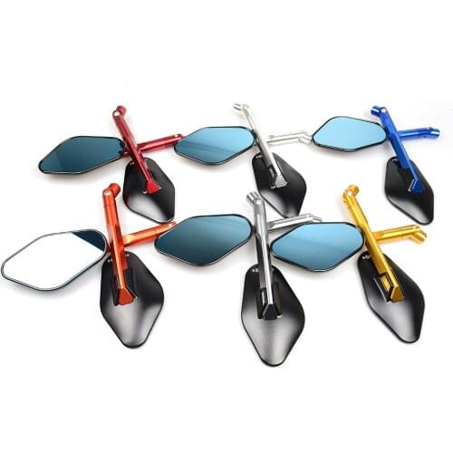 For 1Pair Universal Motorcycle CNC Aluminium Backup Rearview Mirrors accessories mirror For yamaha fz8 2011 fz6 fz6n fz6s fazer