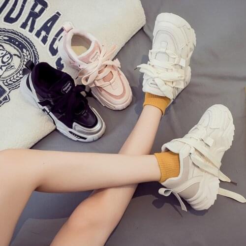 Women Casual Sneakers for Women Platform Flats Chunky Shoes Luxury Brand Breathable Comfortable Female boots sapatos de mujer