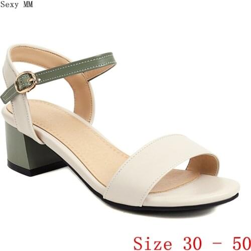 Women Sandals High Heels Slippers Peep Toe Pumps Summer Shoes Woman High Heel Sandals Small Plus Size 30 - 50