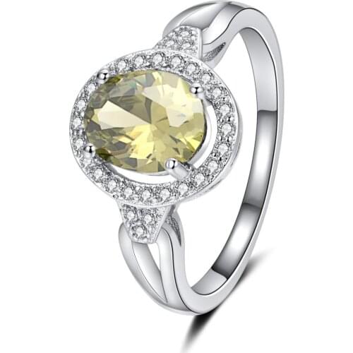 Hainon Silver color Wedding Engagement Rings Luxurious Red Cubic Zirconia Finger Jewelry for Women Rings For Party Distribution