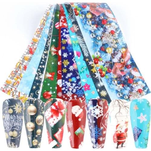 Starry Sky Adhesive Decals Christmas Nail Art Nail Foils Nail Sticker Manicure