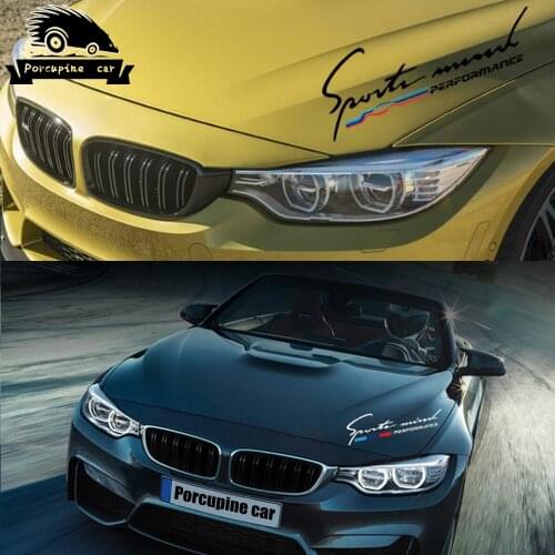 1pc M Performance car body Engine cover sticker for BMW E38 E39 E46 E53 E60 E61 E64 E70 E71 E85 E87 E90 E83 F10 F20 F21 F30 F35