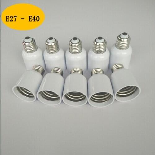 10pcs E27 To E40 Light Bulb Lamp Holder Socket Adapter Converter