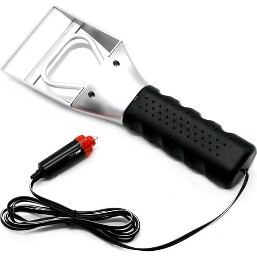 12V Electric Heated Car Ice Scraper Automobiles Cigarette Lighter Snow Removal Shovel Windshield Glass Defrost Clean Tools
