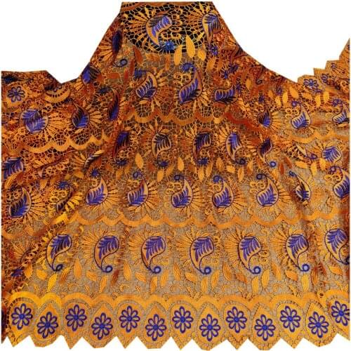 2021 Fashion African Guipure Net Cord Lace Fabric Nigerian Water Soluble Cord Lace Fabric For Party Dress Material h66-609