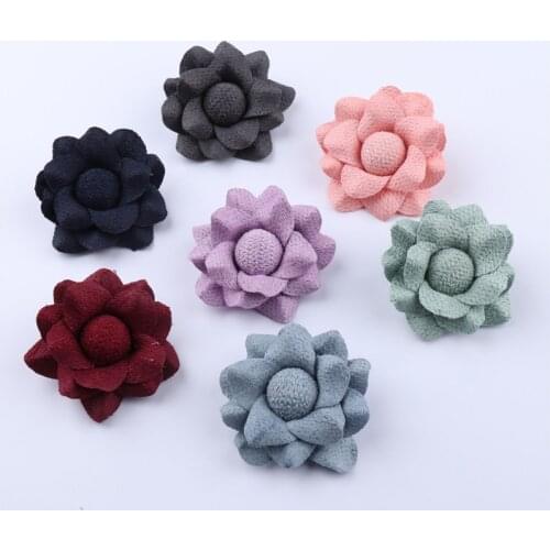 7Pcs DIY Craft 3D Flowers Applique Patch Applique Fabric Patches for Clothing Dress Flowers Hair Clothes Ornament Craft Supplies