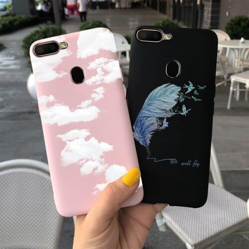 For OPPO A12 Case A5s AX5s CPH1909 Feather Phone Case Soft Coque For OPPO A7 AX7 A7N Funda Bumper OPPOA5s OPPOA12 A 12 2020 Capa