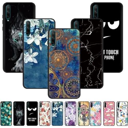 Phone Case For Huawei Honor 20 Youth Edition Anti-knock Soft Case Waterproof Dirt-resistant Shockproof Lanyard Silicone Cover