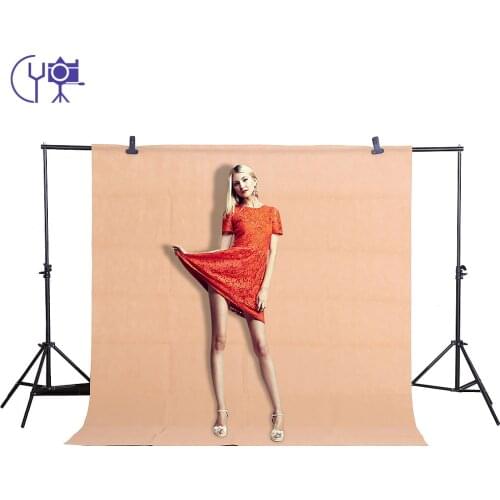 CY 1.6x3m / 5.2 * 10ft Khaki photo backgrounds Photography Background Studio Video Nonwoven Fabric Backdrop Screen can DIY SIZE