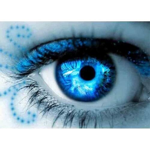 Dpsprue 5D Full Square Round DIY Diamond Painting Cross Stitch Cool People Eye 3D Embroidery Diamond Mosaic Home Decoration Gift