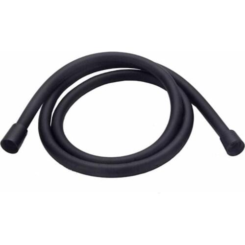 1.5m Flexible Matte Black PVC Shower Hose Bathroom Explosion-proof Pipe
